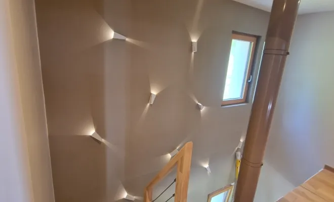 Installation de luminaires et création d'un jeu de lumière à Gex , Annemasse, Plug'N'play Electric